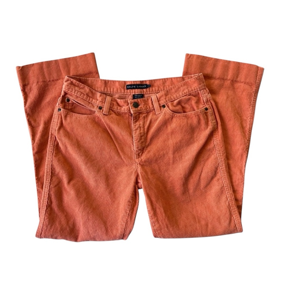 Ralph Lauren Corduroy Light Orange 100% Cotton Corduroy Pants Size 6